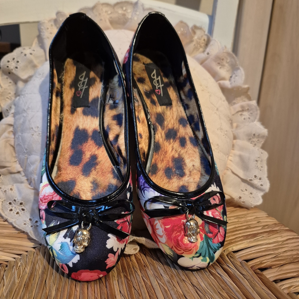 Floral and Leopard Print Women's Flats